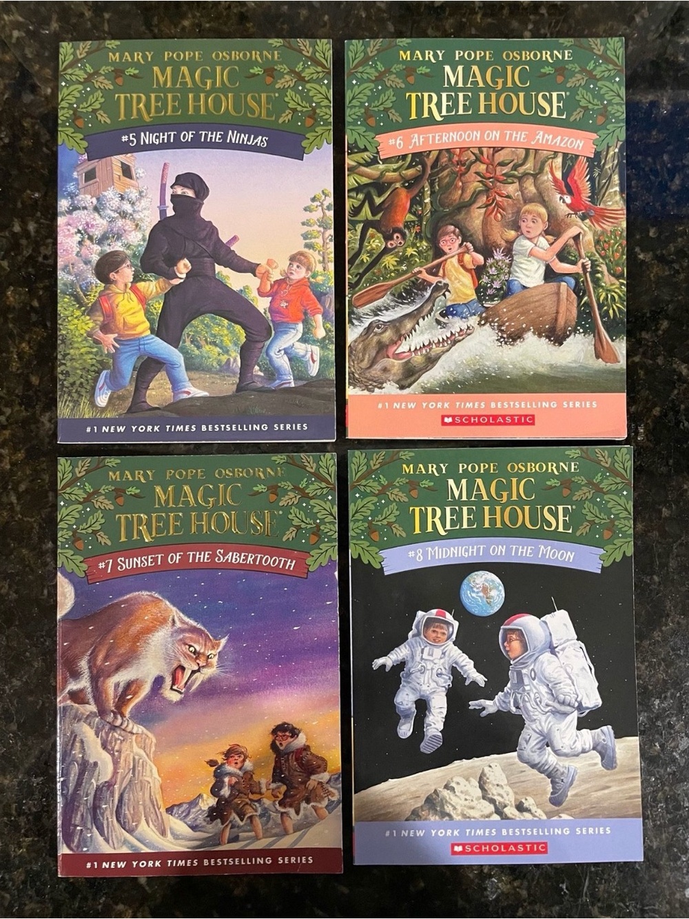 Magic Tree House Books #5, 6, 7 and 8 in Paperback